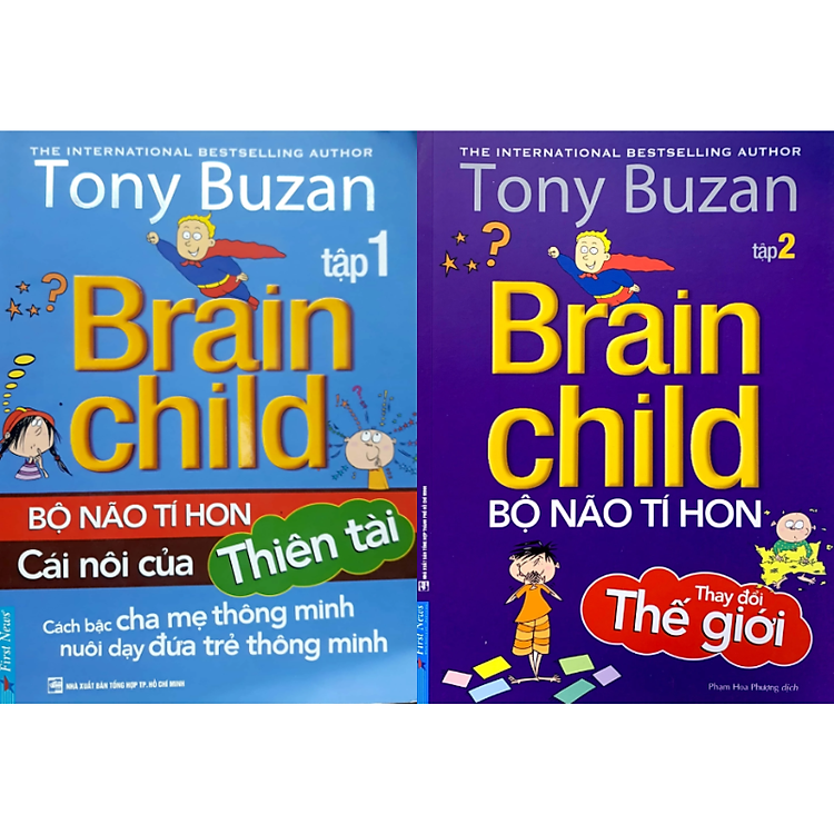 Bộ 2 tập Tony Buzan (Bộ Não Tí Hon Cái Nôi Của Thiên Tài + Bộ Não Tí Hon Thay Đổi Thế Giới)