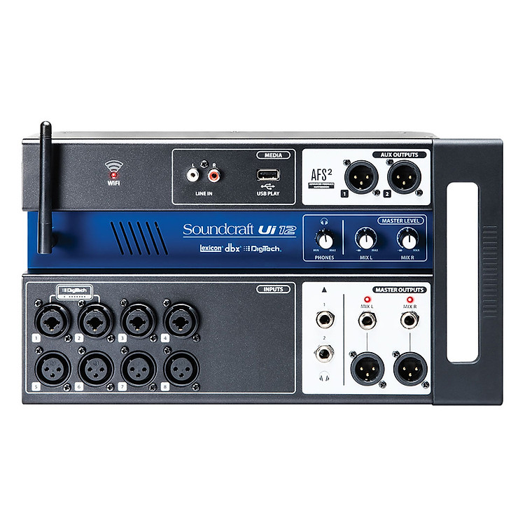 Bộ Trộn Âm Thanh Soundcraft UI12 Digital - Hàng Chính Hãng