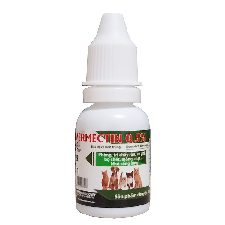 Chai diệt ve ghẻ chấy rận chó mèo 10ml