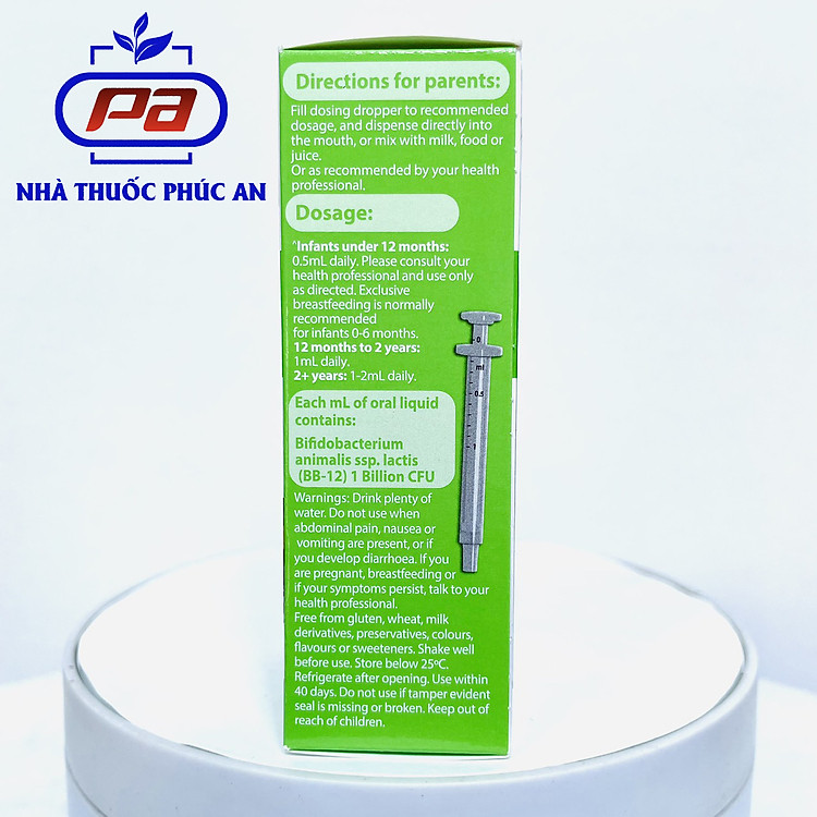 Men vi sinh Nature's Way Kids Smart 20ml Chính hãng Tiết kiệm - Hình ảnh 3