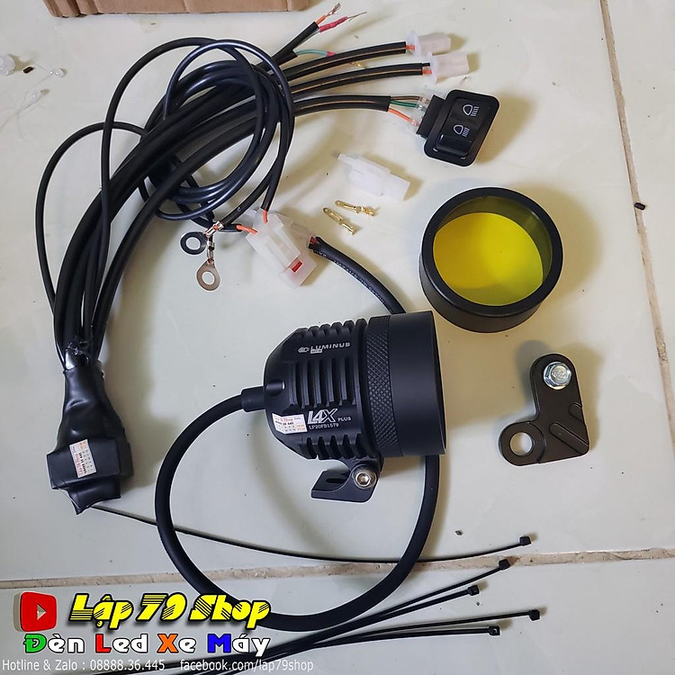 Đèn L4x Plus 40W kèm Mạch Passing cho SatriaSH Winner V1