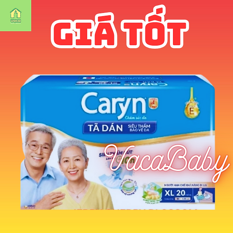 Tã Dán Người Già Caryn Size XL Chính hãng Giá tốt