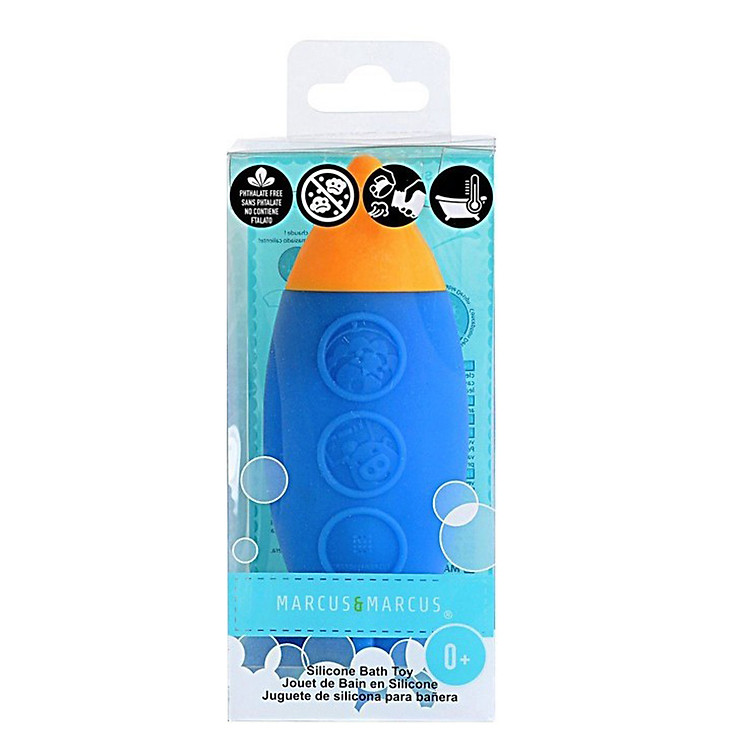 Đồ chơi tắm silicon có báo nhiệt cho bé Marcus & Marcus, từ sơ sinh - Space Rocket