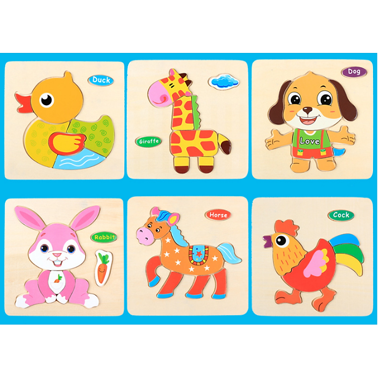 Combo 10 tranh ghép 3D cho bé Chính hãng Giá tốt - Hình ảnh 5