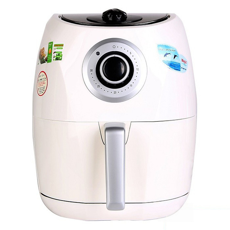 Nồi Chiên Nướng Chân Không Đa Năng Magic Korea A84 4.4 lít (Trắng) - Hàng chính hãng