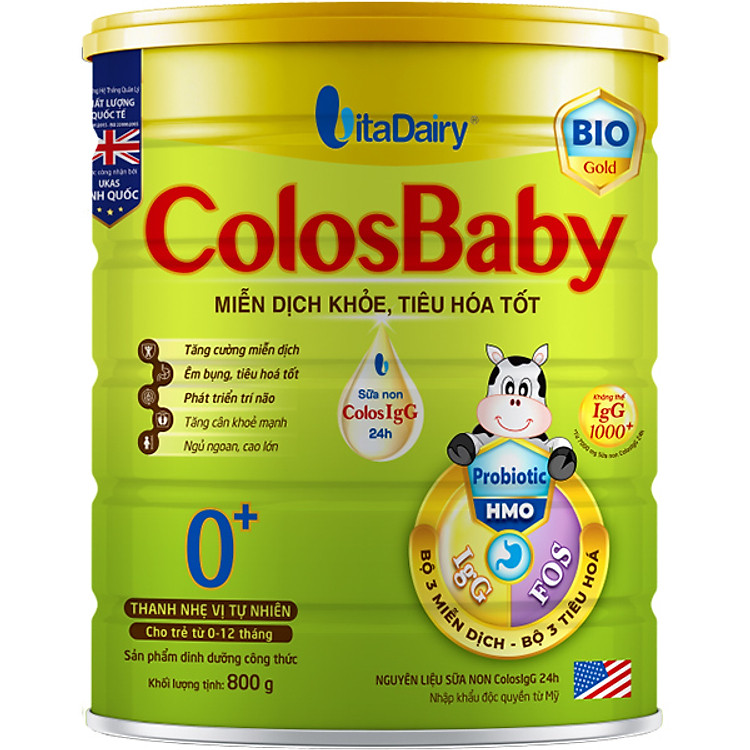 Tìm mua tại Avakids:Nơi Sữa Bột Vitadairy COLOSBABY BIO GOLD 800g Chất lượng, tràn ngập Khuyến mãi, Ưu đãi