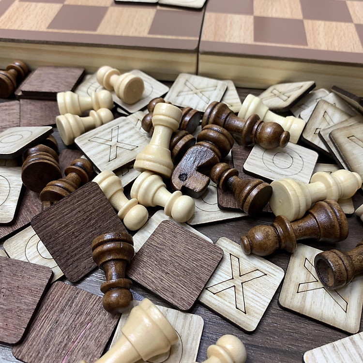 Mua Bàn Cờ Caro và Cờ Vua Gỗ Chính hãng Tiết kiệm - Hình ảnh 3