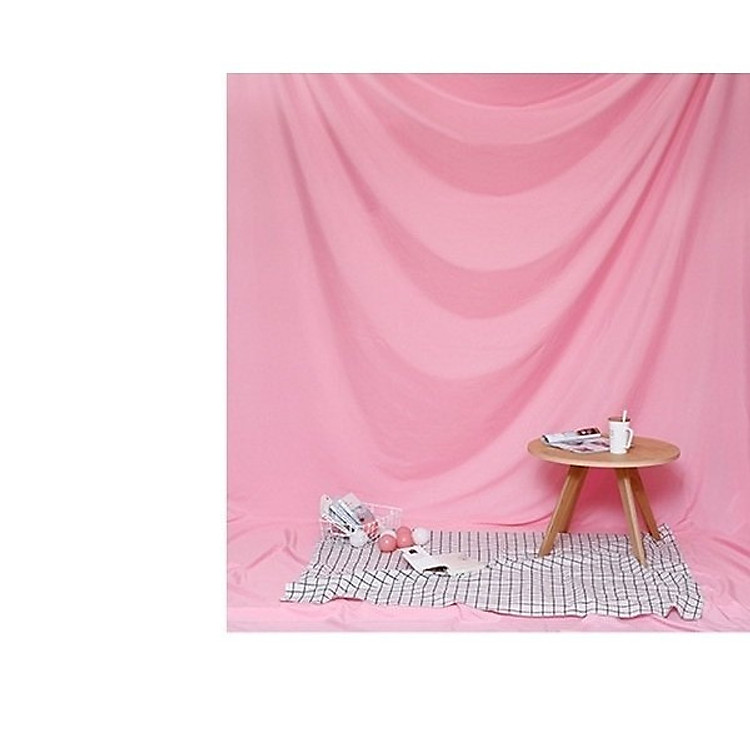 Phông vải đơn sắc hồng 2.9x2m