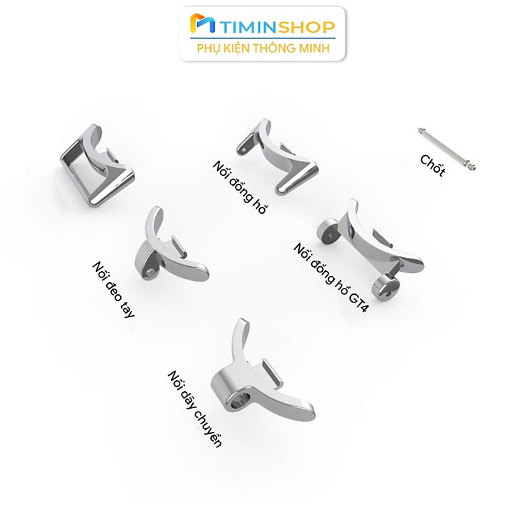 Đầu nối đồng hồ cho Miband 8/ Miband 9/ Miband 10/ Miband 11 - Nối dây chuyền, dây đồng hồ (NMB8)
