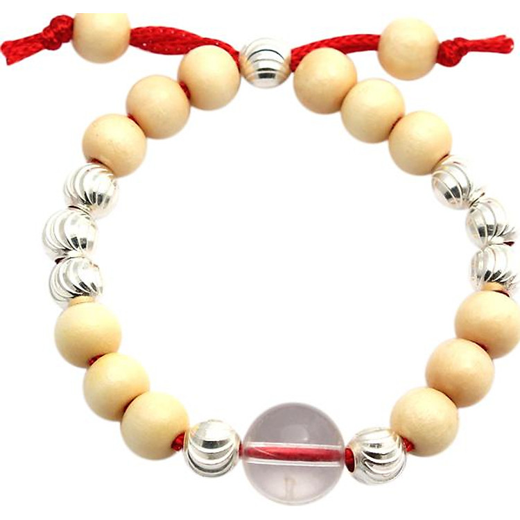 Lắc Tay Lắc Chân Trẻ Em Vòng Dâu Tằm Bạc Hiểu Minh LTE052