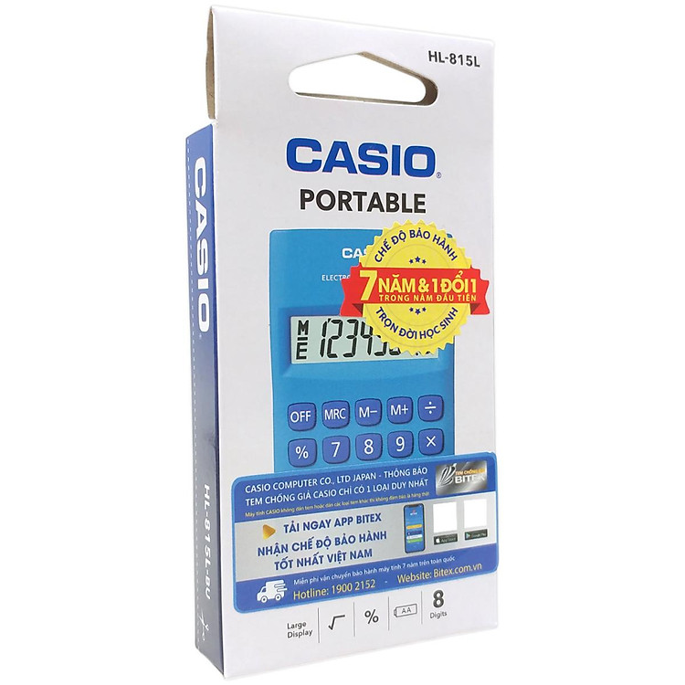 Máy Tính Casio HL815L-BU - Màu Xanh Dương - Ảnh 5