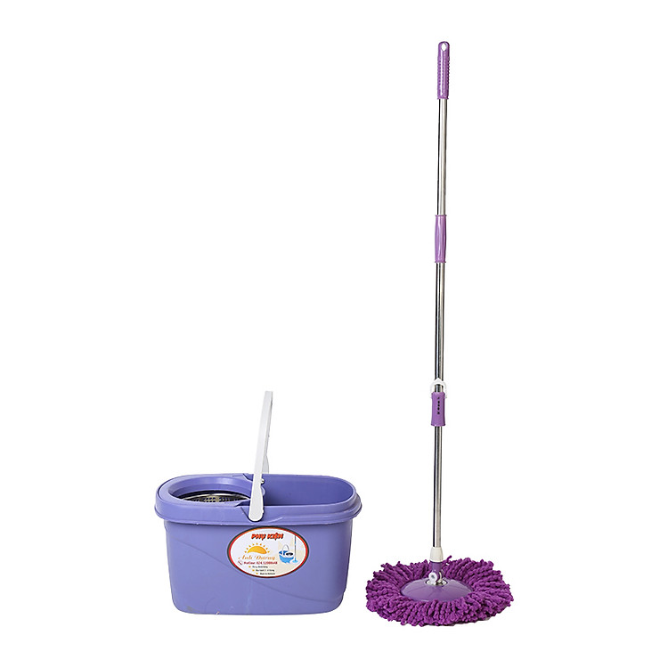 Bộ lau nhà Ánh Dương AD-2268 (Lồng inox, mâm nhựa, 1 bông lau) - Màu ngẫu nhiên