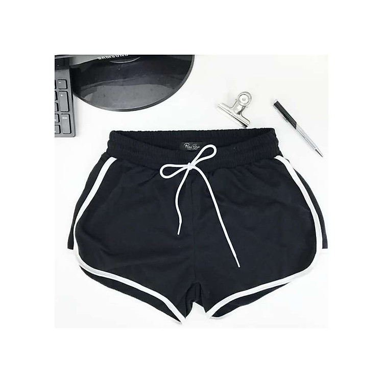 Quần Short Thể Thao Nữ Viền trắng 2 Túi