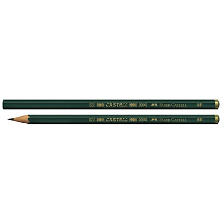 Bộ 2 Faber-Castell-117108-Bút Chì Đen Castell 9000 - 8B