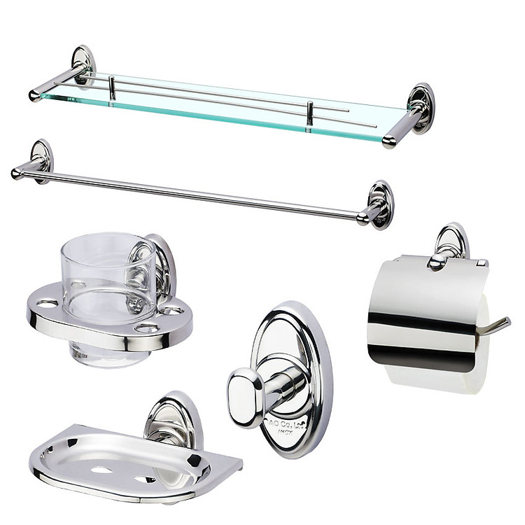 Bộ phụ kiện phòng tắm 6 món BAO - 6M2C (INOX 304)