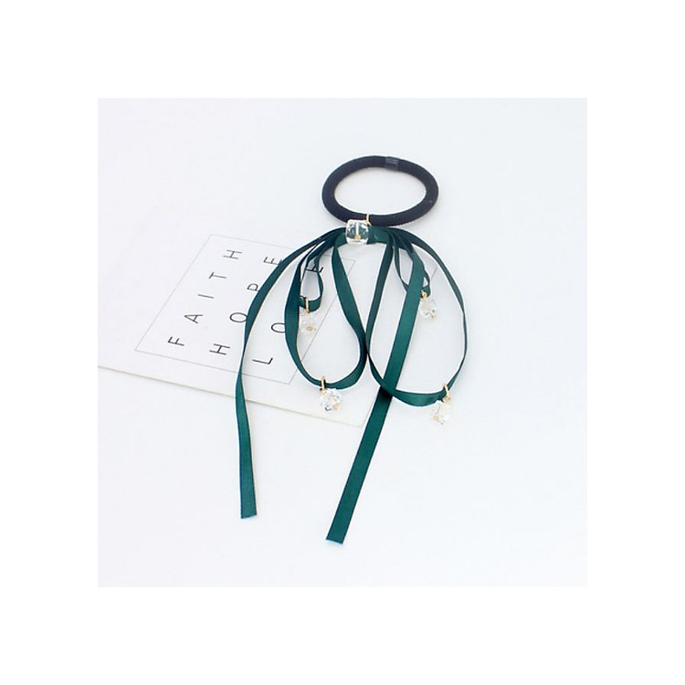 Buộc tóc hạt rơi cột tóc nữ Hàn quốc cổ trang lụa vải ruy băng thời trang xinh xắn dễ thương tặng ảnh Vcone