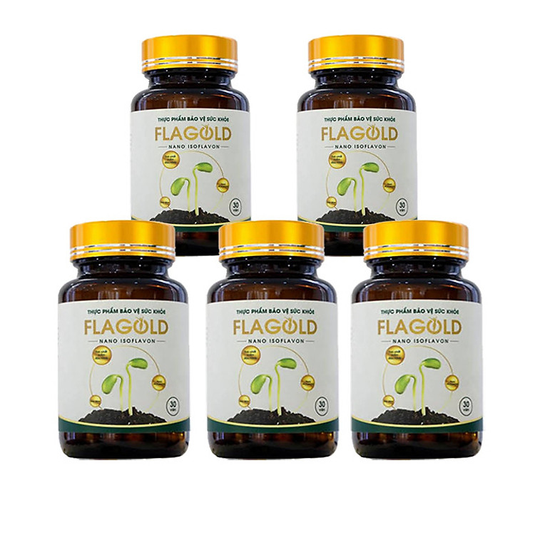 Combo 5 hộp Nano mầm đậu nành Flagold