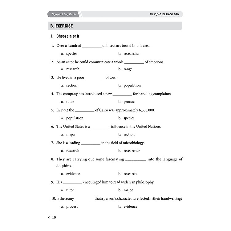 Từ vựng IELTS cơ bản - Ảnh 3