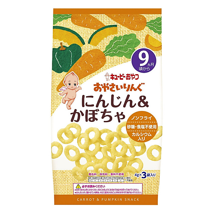 Snack Cà Rốt Và Bí Đỏ Kewpie (12g)