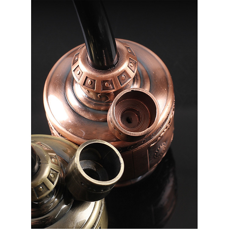 Tẩu thuốc lọc bằng nước nhựa cứng màu đồng - Ảnh 4