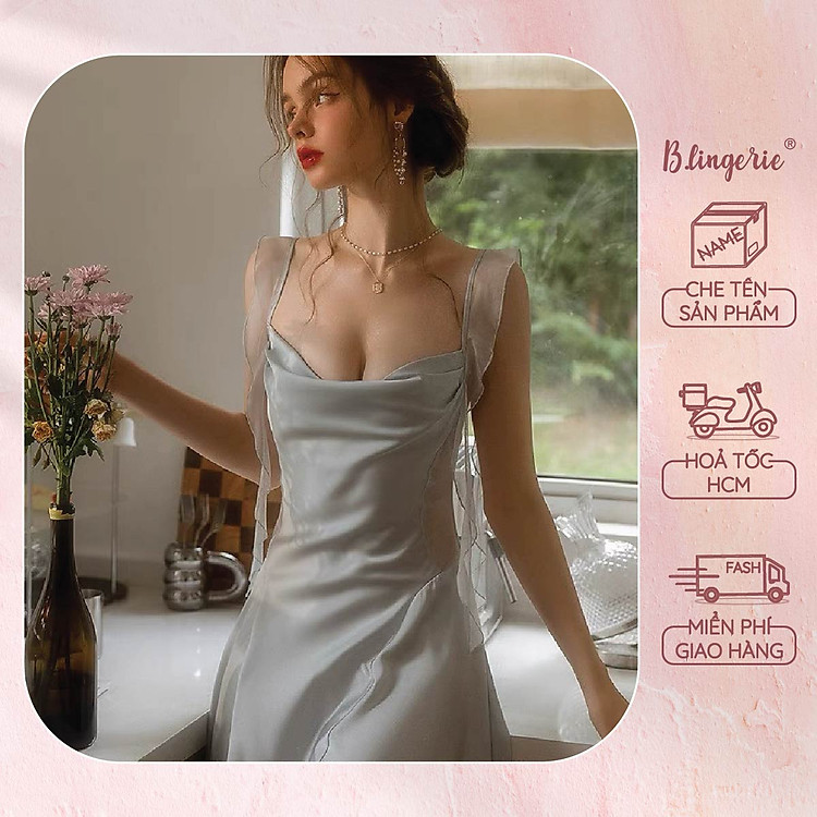 Váy Ngủ Trơn Thanh Lịch (Không kèm áo choàng) - B.Lingerie