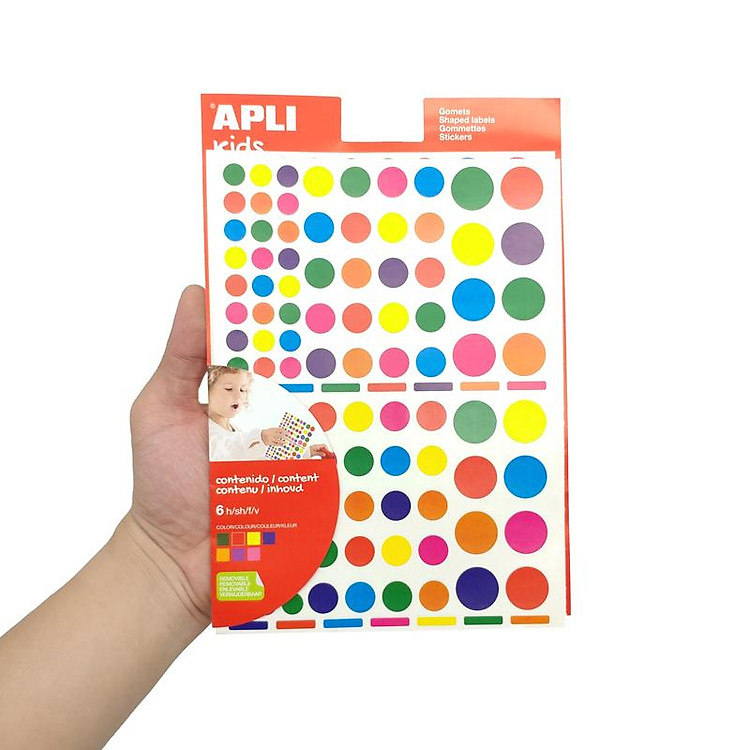 Sticker Vuông Nhiều Màu APLI 12970 - Ảnh 3