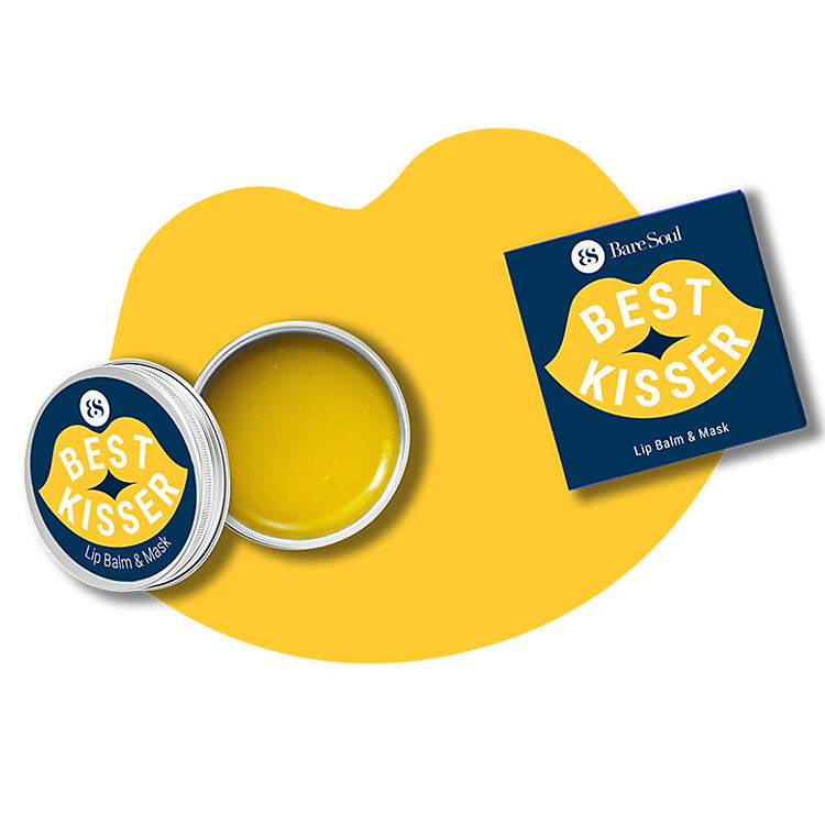 Son dưỡng môi không màu BareSoul Best Kisser Lip Balm & Mask hộp 10g