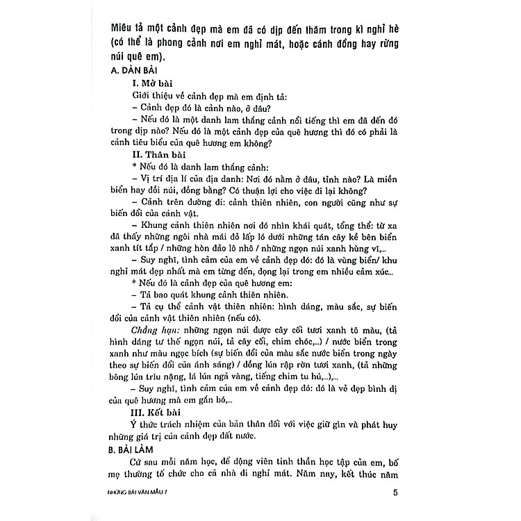 Những Bài Văn Mẫu 7 - Ảnh 6