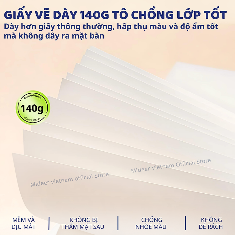 Giấy Vẽ A4 Mideer Doodle Drawing Book - Ảnh 5