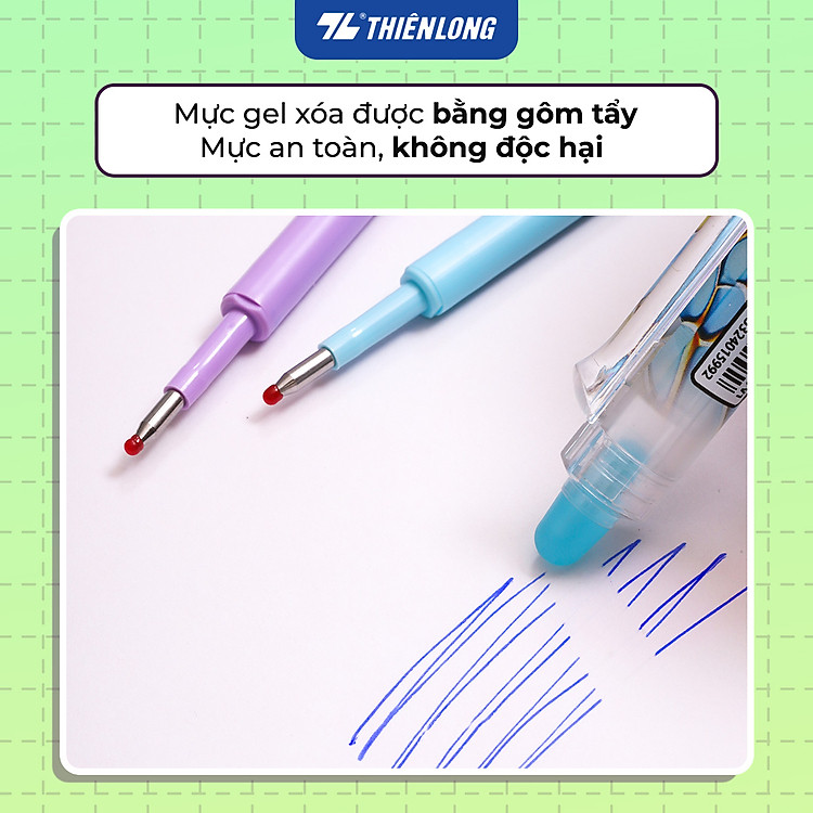 Túi Ruột Bút Gel Xóa Được Thiên Long Officemate GRE-006 (5/10/20 chiếc) - Ảnh 6