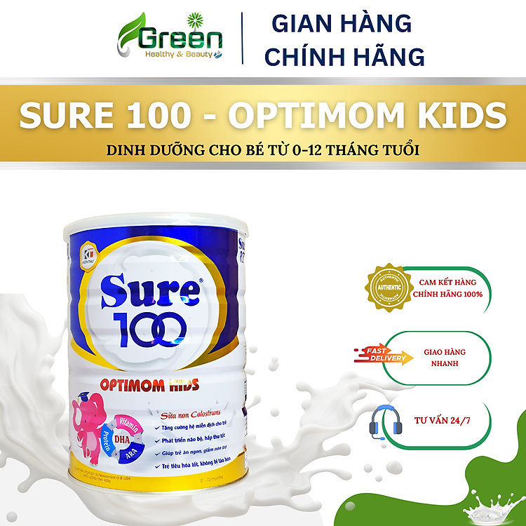 Mua tại Tiki: Sữa Sure 100 Optimom Kids 900g Tin cậy Chính hãng, giá tốt