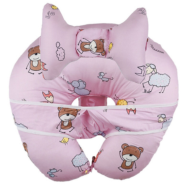 Gối Nằm Đa Năng Chống Trào Ngược 100% Cotton Cho Bé (Mẫu ngẫu nhiên)