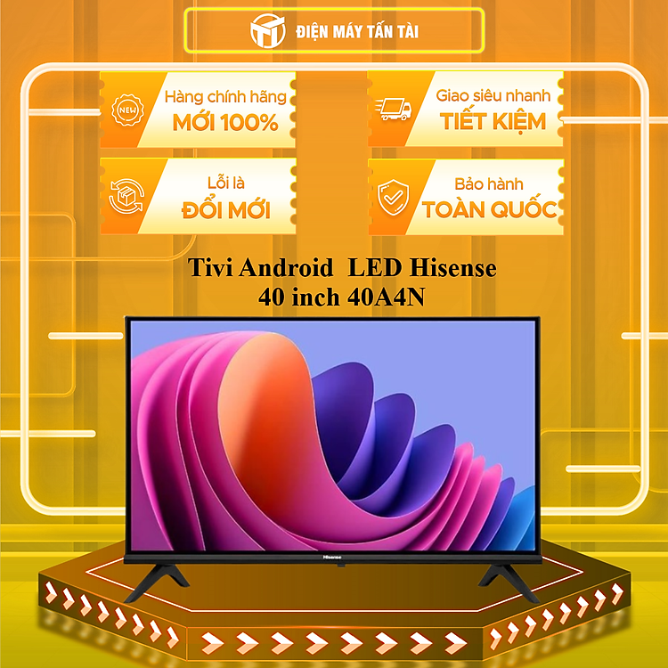 Tivi Android LED Hisense 40 inch 40A4N - HÀNG CHÍNH HÃNG - CHỈ GIAO HCM
