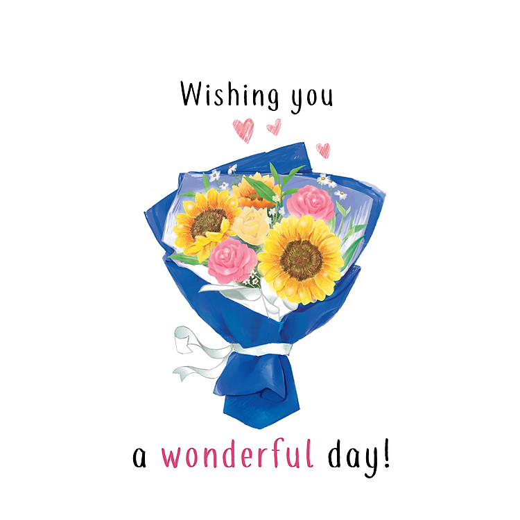 Thiệp Wonderful Bó Hoa