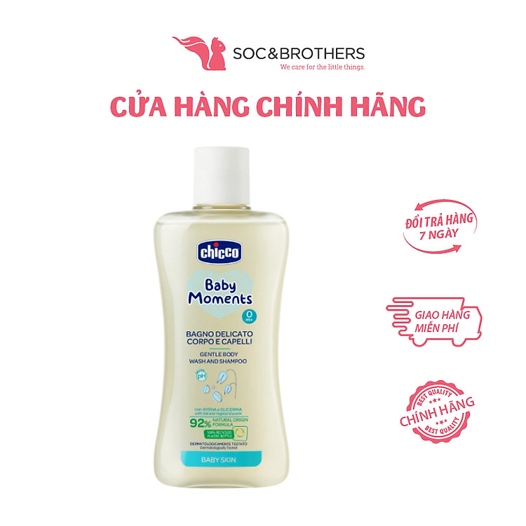 Mua Sữa Tắm Gội Yến Mạch Chicco 200ml Chính hãng Giá rẻ