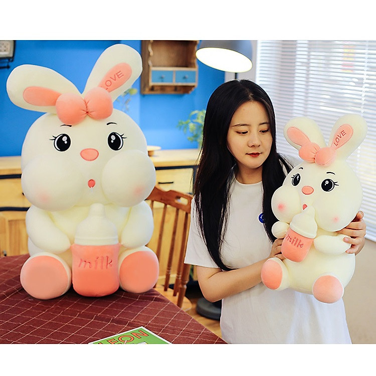 Gấu Bông Thỏ Ôm Bình Sữa Cao Cấp Chính hãng Giá tốt - Hình ảnh 5