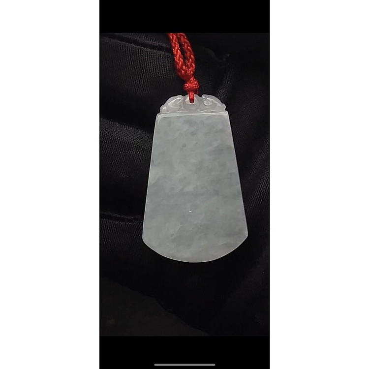 Ngọc bội phong thuỷ may mắn cho trẻ em ngọc phỉ thuý tự nhiên (Jade A) - Ngọc thiêng