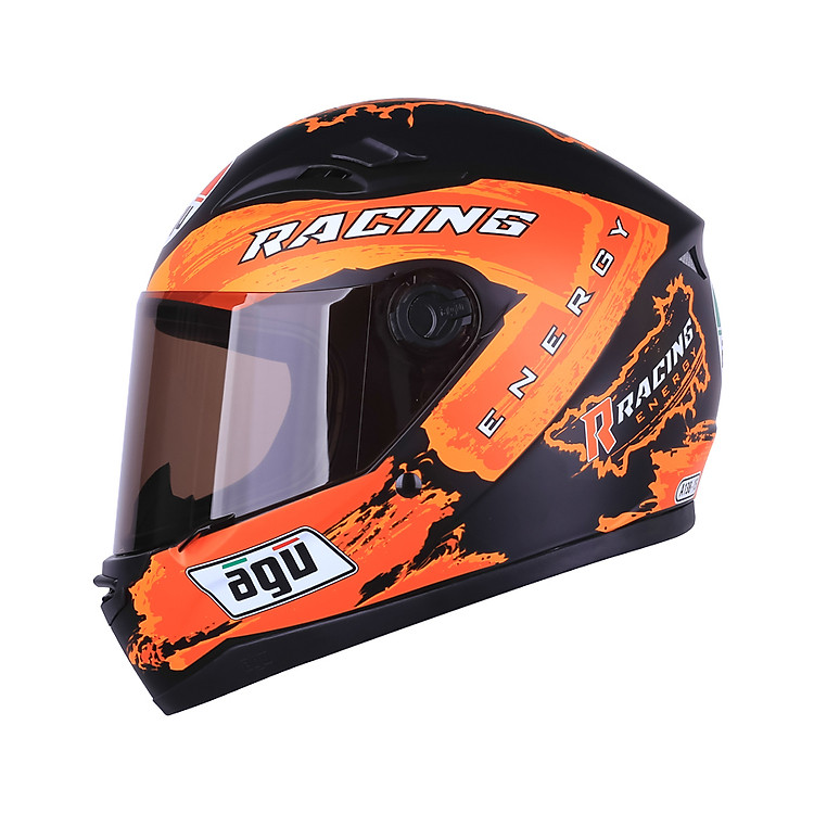 Mũ Bảo Hiểm Fullface AGU Tem 15 - Tặng túi đựng nón AGU siêu chất