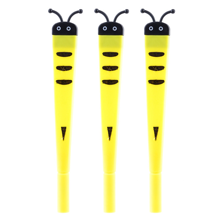 Vĩ 3 Cây Viết Kim Thân Dẹp Uyên Loan Ong Vàng Mực Xanh