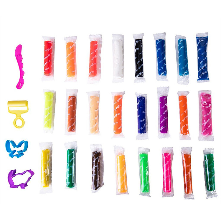 Mua Đất Nặn Nhiều Màu Deli - Bộ 24 Màu Chính hãng Tiết kiệm - Hình ảnh 4