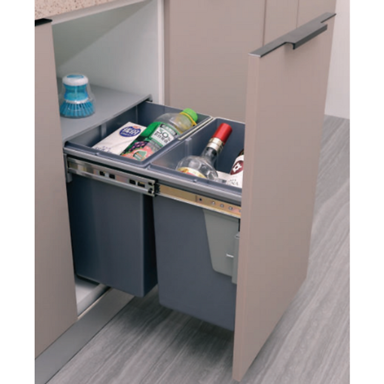 Thùng Đựng Rác Đôi Gắn Cánh Grob GR-30M - Hàng Chính Hãng