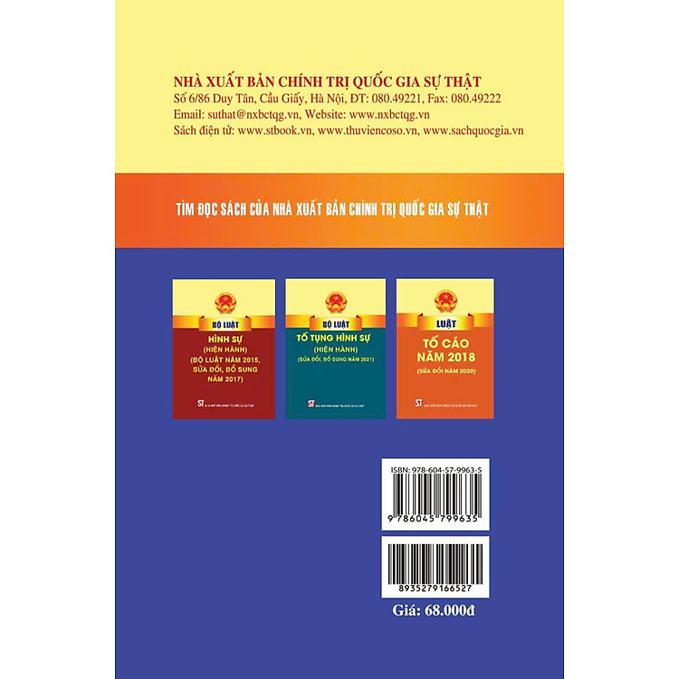 Luật Thi Hành Án Hình Sự Năm 2019 - Bản In 2024 - Ảnh 2