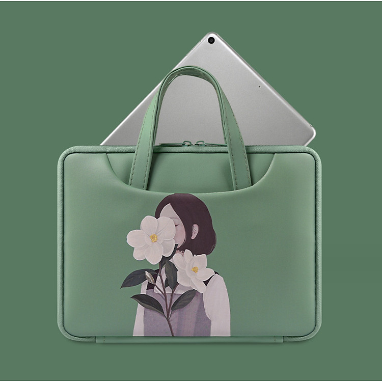 Túi xách da chống sốc laptop máy tính surface, túi công sở nữ cặp đựng laptop cute dễ thương