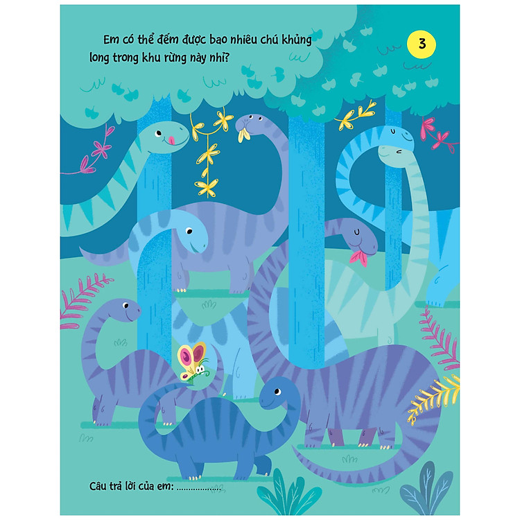 90++ Trò Chơi Phát Triển Chỉ Số IQ Cho Bé - Các Loài Khủng Long - Ảnh 4