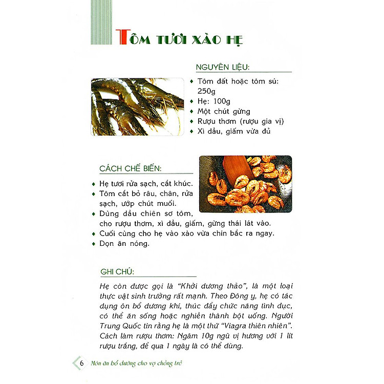 Món Ăn Bổ Dưỡng Cho Vợ Chồng Trẻ - Ảnh 7