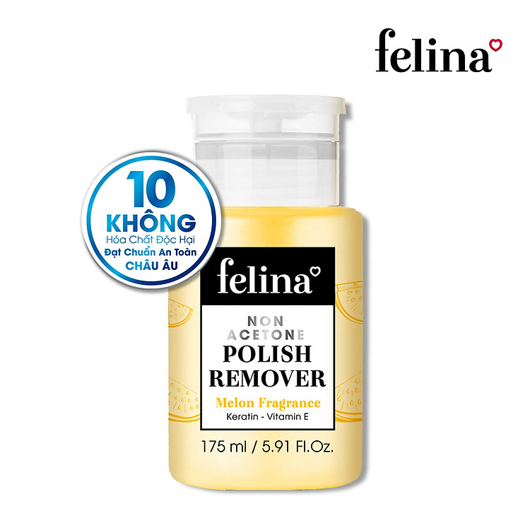 NƯỚC CHÙI SƠN MÓNG TAY CAO CẤP FELINA - HƯƠNG DƯA HẤU 175ml