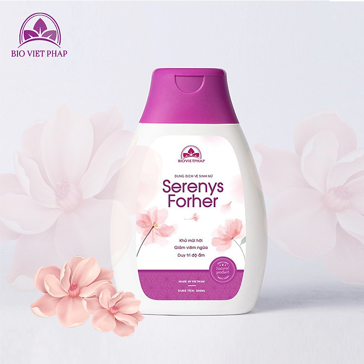 Dung dịch vệ sinh nữ Serenys Foher 200ml giúp khử mùi hôi, giảm viên ngứa, cân bằng độ ẩm, độ Ph