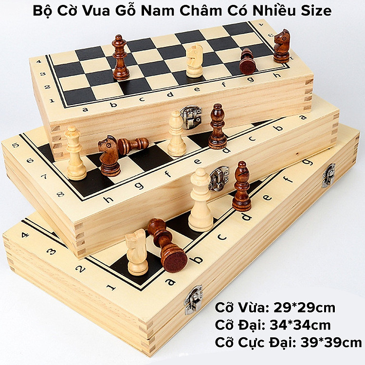Bộ cờ vua nam châm D Danido 29x29cm Chính hãng Giá tốt - Hình ảnh 3