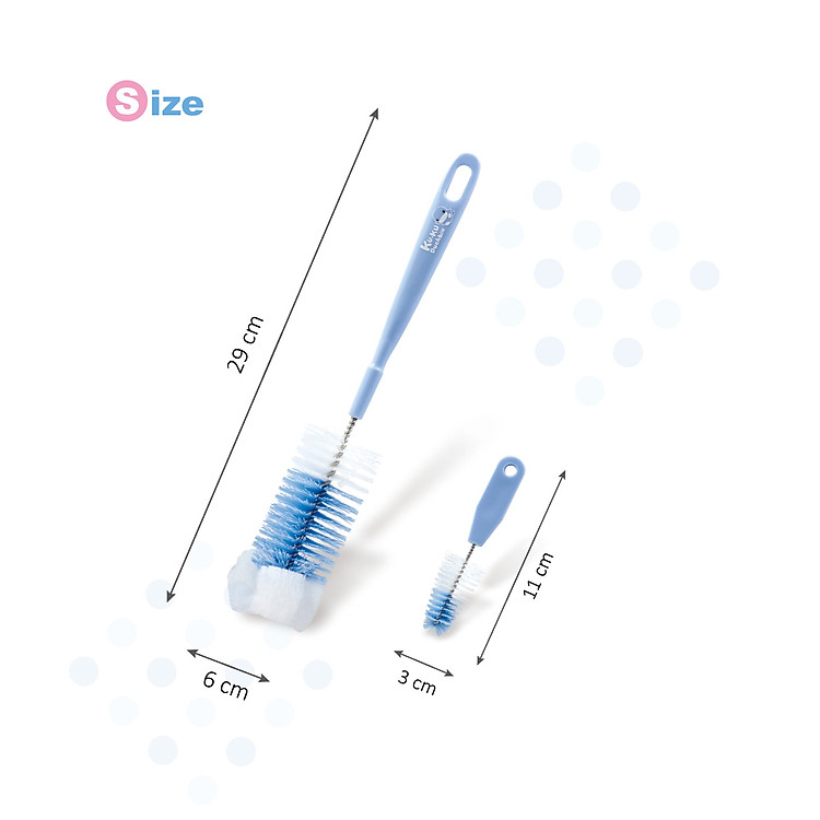Bộ 2 Cọ Rửa Bình Sữa KUKU Ưu đãi - Hình ảnh 3