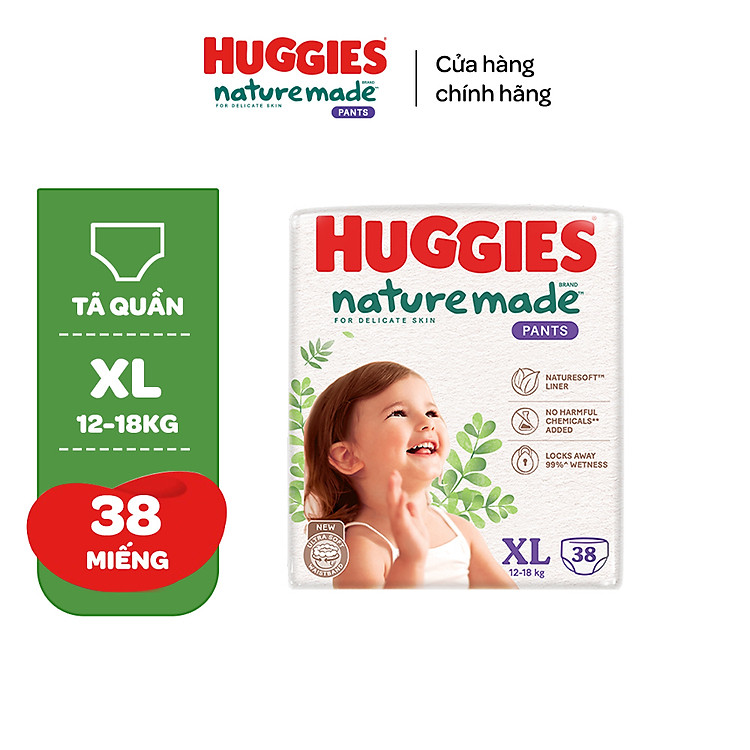 Chọn mua tại Shopee: Tã Huggies Platinum NatureMade XL38 mua giá tốt nhất tại Shop Mall